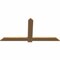 Ekena Millwork Eugene Smooth Timber Gable Bracket, Western Red Cedar, 72"W x 36"H x 1 1/2"D x 5 1/2"F, 12/12 Pitch GBW072X36X0206EUG00SWR - alternate 4